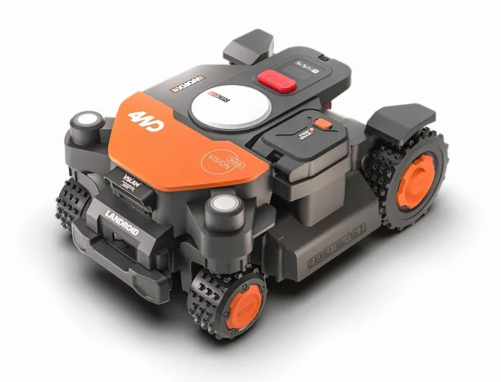 Worx Landroid Vision Cloud 4WD (WR341E bis WR344E) von schräg vorne