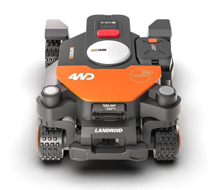 Worx Landroid Vision Cloud 4WD (WR341E bis WR344E) von vorne