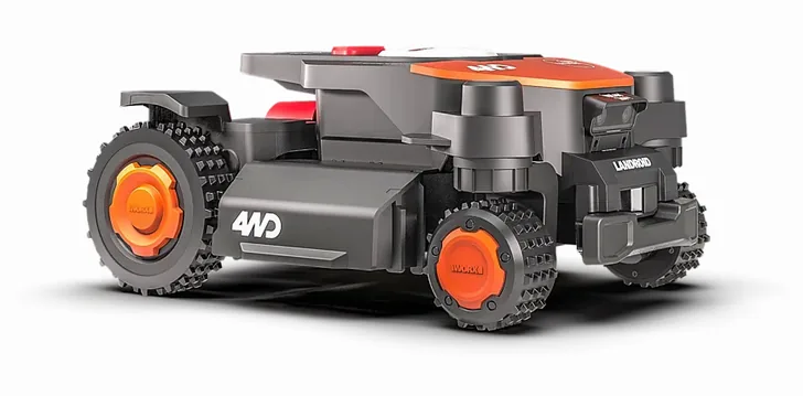 Worx Landroid Vision Cloud 4WD (WR341E bis WR344E) von der Seite